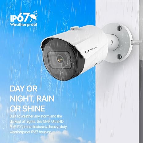 Amcrest UltraHD 5MP Outdoor POE Camera 2592 x 1944p