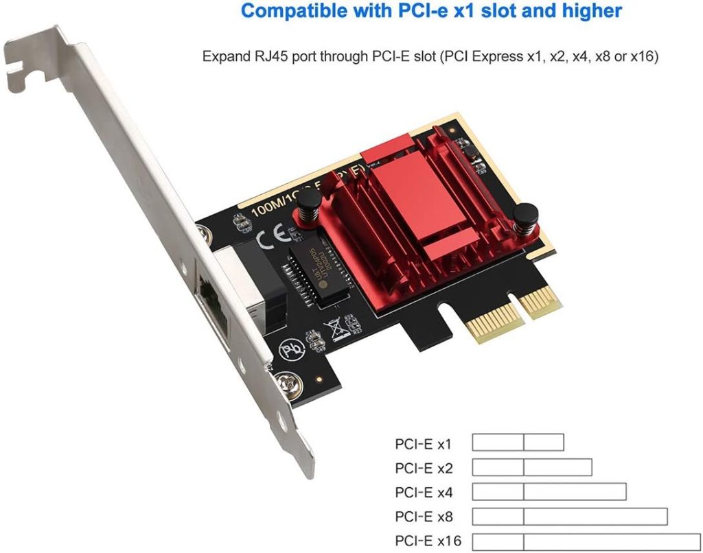 RJ45 LAN Controller Support PXE for Windows/Linux/MAC with Low Profile